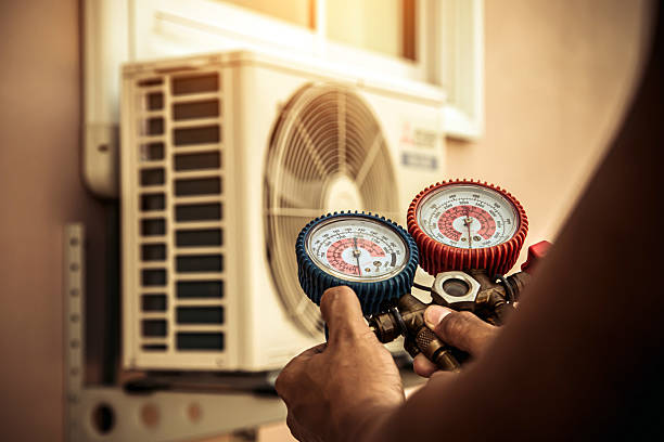 Professional Heat Pump Repair technician working in Childs, MD